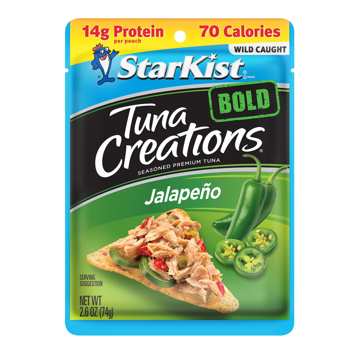 StarKist Tuna Creations BOLD Jalapeno, Wild Caught, 14g Protein, 2.6 o