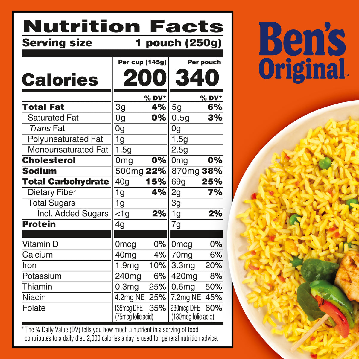 Ben's Original Ready Rice Garden Vegetable Flavored Rice, Easy Dinner