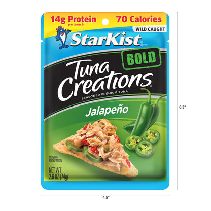 StarKist Tuna Creations BOLD Jalapeno, Wild Caught, 14g Protein, 2.6 o