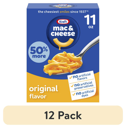 Kraft Mac and Cheese, 1 Box, for Easy Dinner or Dinner Sides, Original