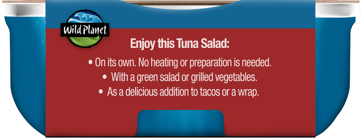 Wild Planet Wild Caught Tuna & Red Bean Salad with Veggies, Ready to E