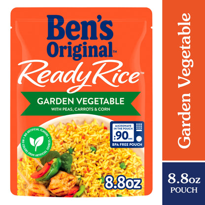 Ben's Original Ready Rice Garden Vegetable Flavored Rice, Easy Dinner