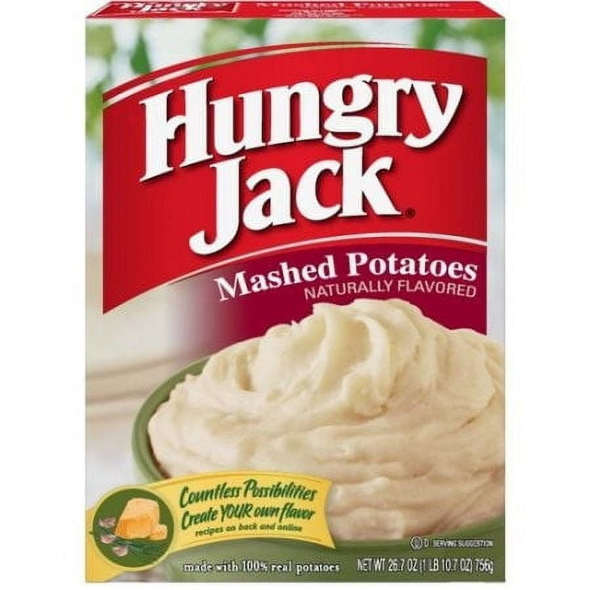 Hungry Jack Naturally Flavored Mashed Potatoes 26.7 Ounce Box