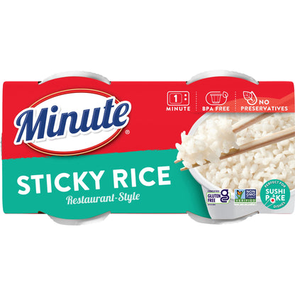 Minute Ready-to-Eat Restaurant-Style Sticky Rice, Microwaveable Rice C