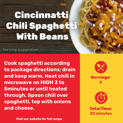 HORMEL Chili with Beans, No Artificial Ingredients, 15 oz Steel Can