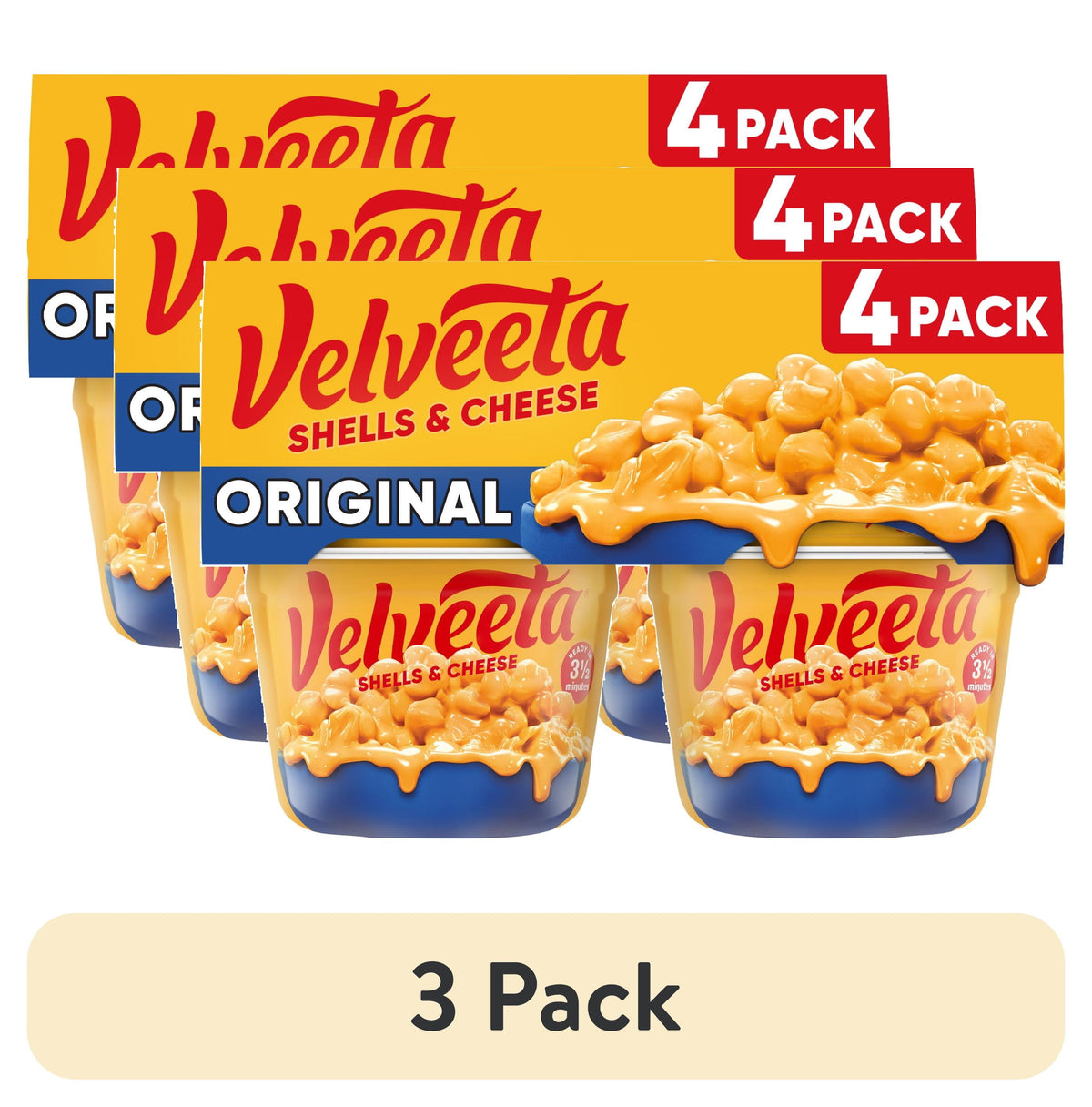Velveeta Shells and Cheese Mac and Cheese, 4 Cups, for Easy Snack or D