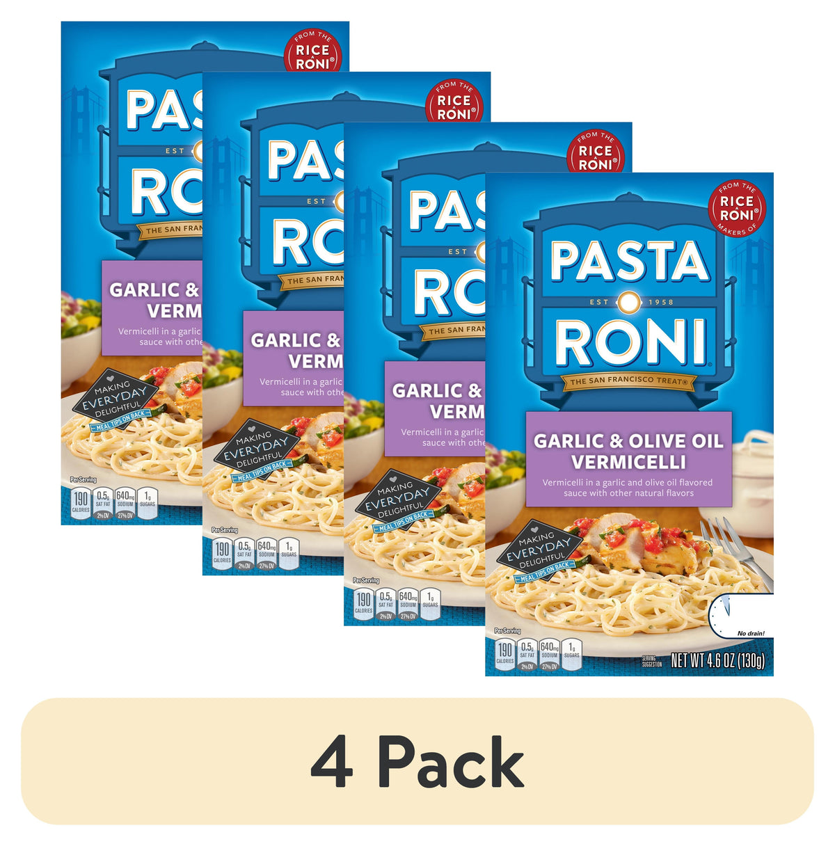 Pasta Roni Linguine with Olive Oil & Italian Herb Flavor, 4.7 oz Box
