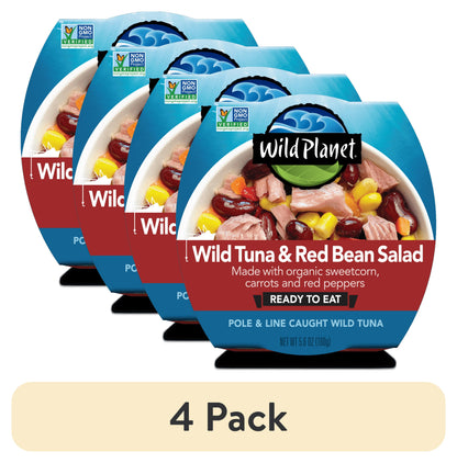 Wild Planet Wild Caught Tuna & Red Bean Salad with Veggies, Ready to E