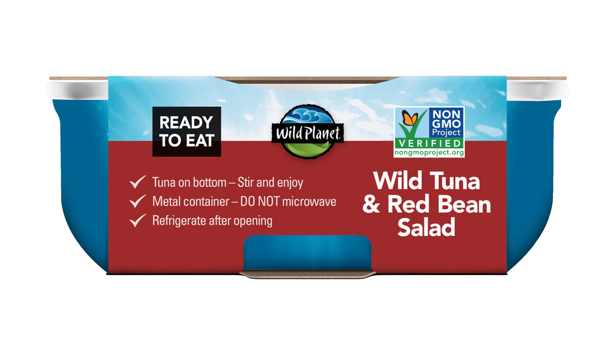 Wild Planet Wild Caught Tuna & Red Bean Salad with Veggies, Ready to E