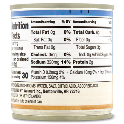 Great Value Mushrooms Pieces and Stems, 4 oz