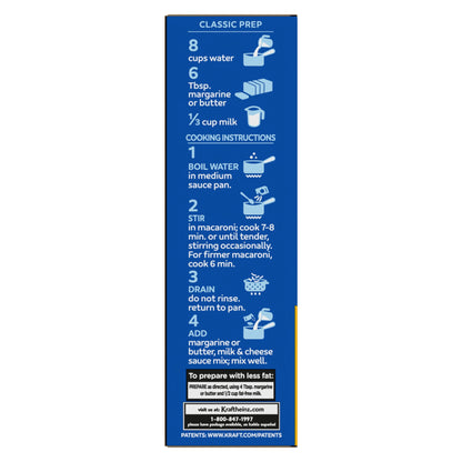 Kraft Mac and Cheese, 1 Box, for Easy Dinner or Dinner Sides, Original