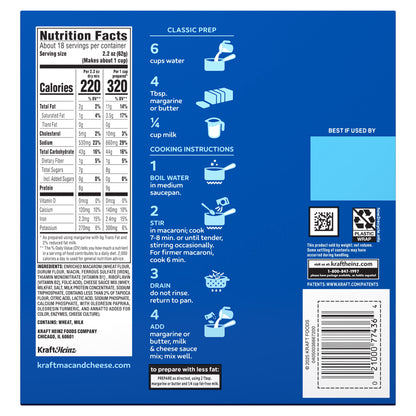 Kraft Mac and Cheese, 35 Boxes, for Easy Dinner or Dinner Sides, Origi
