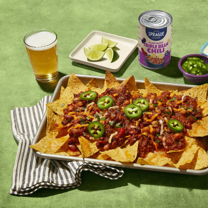 Sprague Foods' - Triple Bean Chili in an Easy Open 15oz Can. Vegan, Gl
