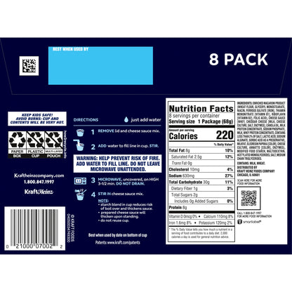 Kraft Deluxe Mac and Cheese, 8 Cups, for Easy Dinner or Dinner Sides,