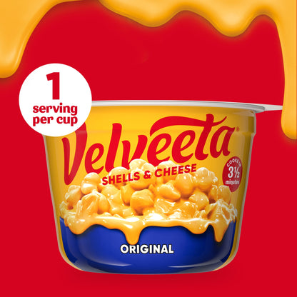 Velveeta Shells and Cheese Mac and Cheese, 4 Cups, for Easy Snack or D