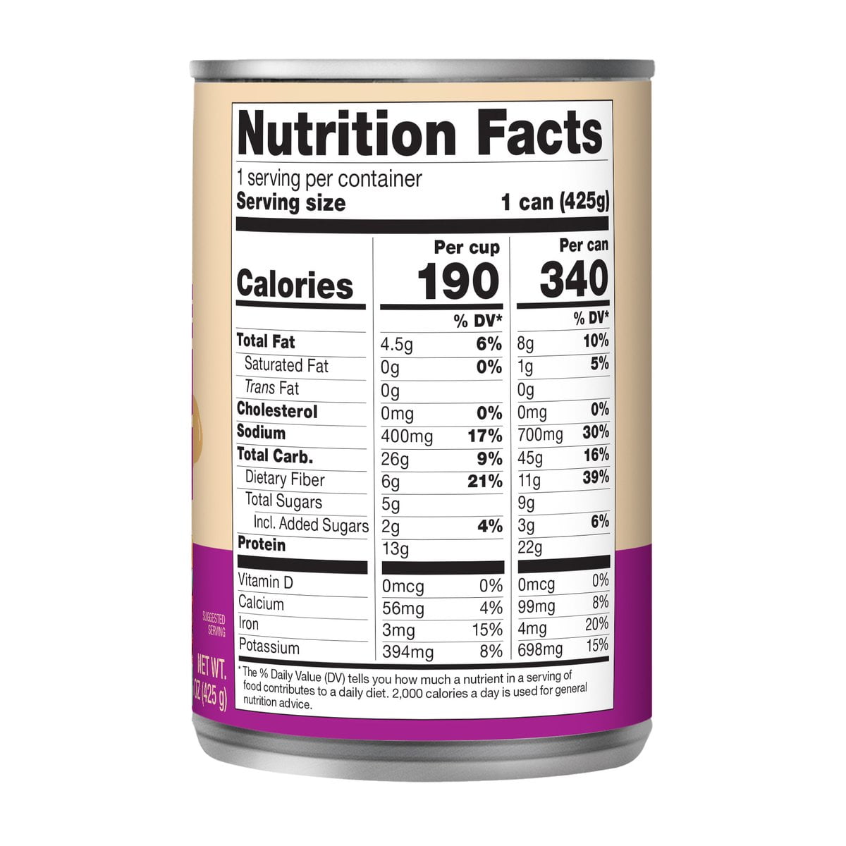Sprague Foods' - Triple Bean Chili in an Easy Open 15oz Can. Vegan, Gl