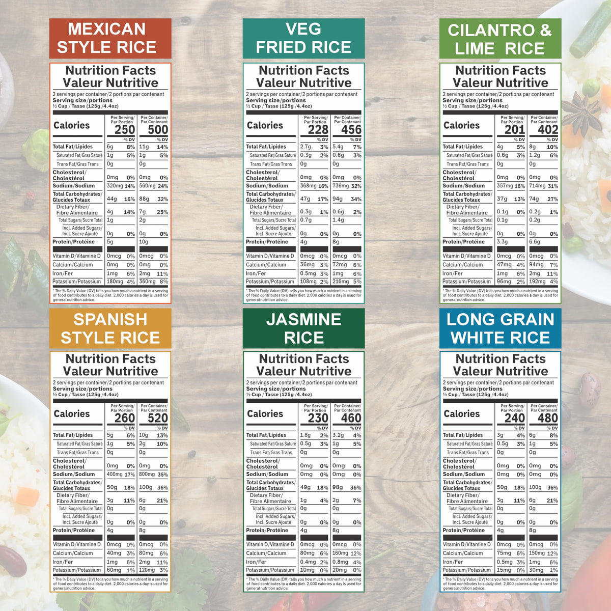 Eat Regal Rice Meals 6 Flavor Variety Pack Heat & Eat Microwave Ready