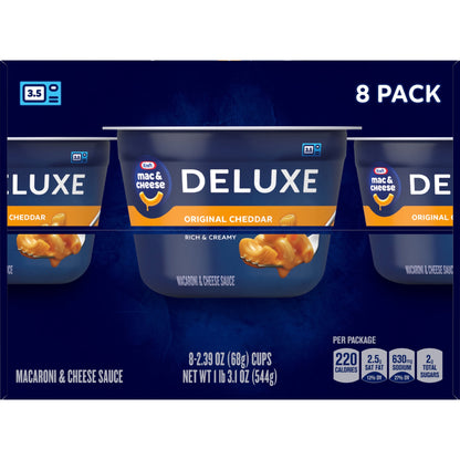 Kraft Deluxe Mac and Cheese, 8 Cups, for Easy Dinner or Dinner Sides,