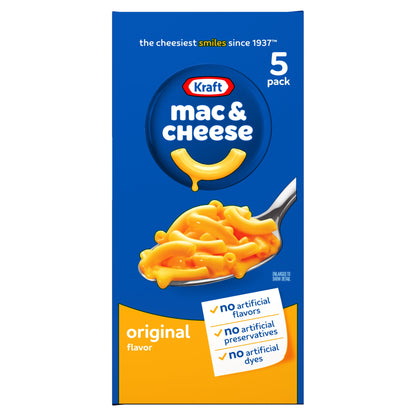 Kraft Mac and Cheese, 35 Boxes, for Easy Dinner or Dinner Sides, Origi
