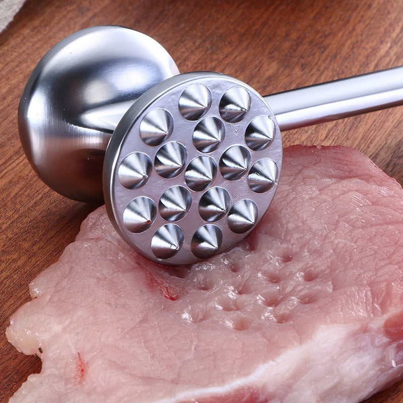 Zinc Alloy Meat Hammer Loose Meat Hammer Pork Steak Hammer Meat Fluffy Tender Meat Mince Hammer Creative Kitchen Tools