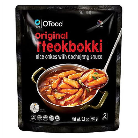 O'Food Original Tteokbokki Gochujang Rice Cakes, 9.1 oz
