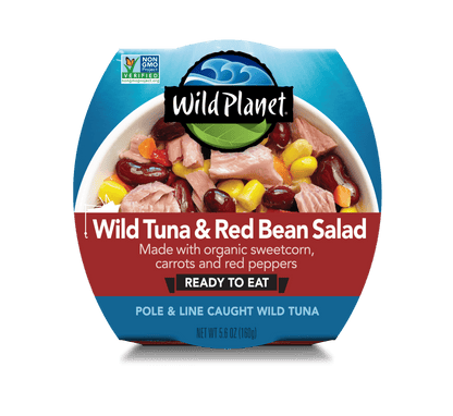Wild Planet Wild Caught Tuna & Red Bean Salad with Veggies, Ready to E