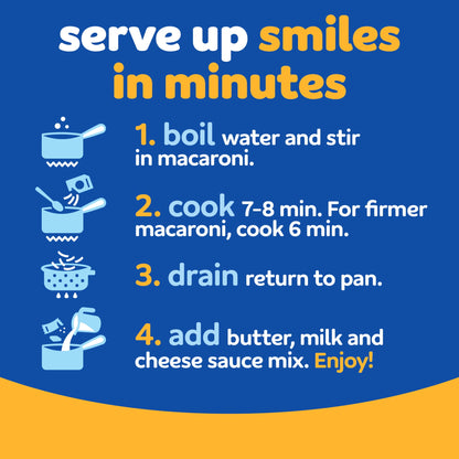 Kraft Mac and Cheese, 1 Box, for Easy Dinner or Dinner Sides, Original