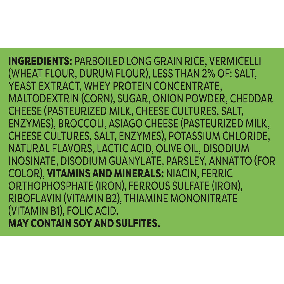 Knorr Cheddar Broccoli Parboiled Instant Rice, No Artificial Flavors,