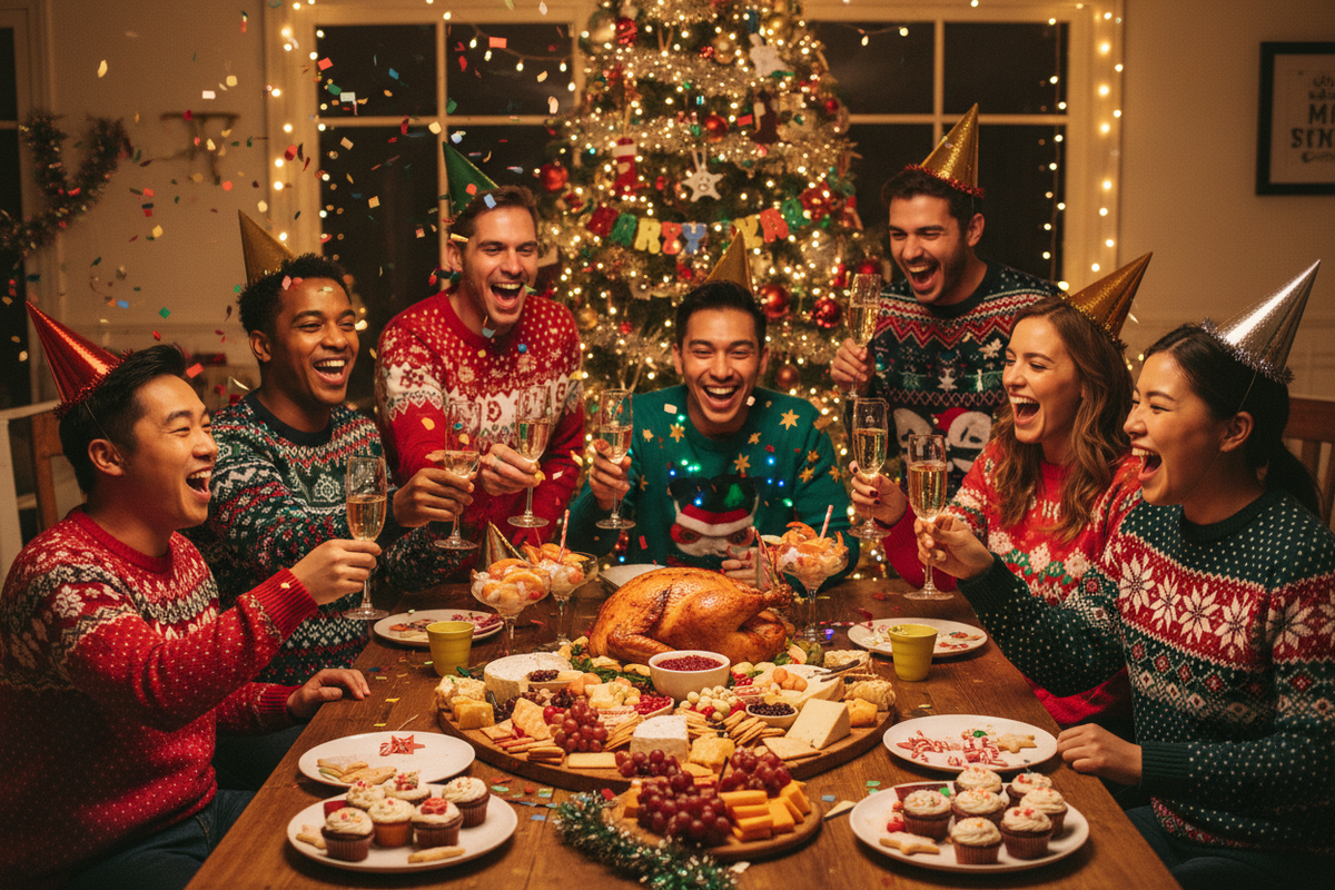 Western Christmas Party with Friends